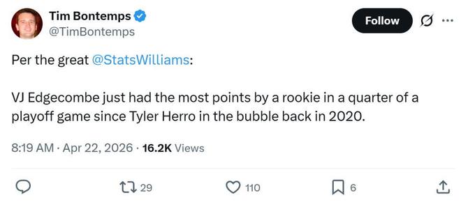 76人探花埃奇库姆狂砍30分率队爆冷掀翻绿军